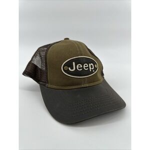 Jeep‎ Canvas/Mesh Trucker Hat Cap Outdoor Adjustable Strap